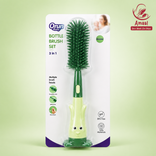 Orun Baby 3 in 1 Bottle Brush Set