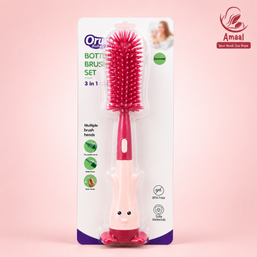 Orun Baby 3 in 1 Bottle Brush Set