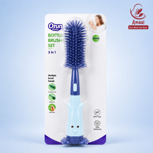 Orun Baby 3 in 1 Bottle Brush Set