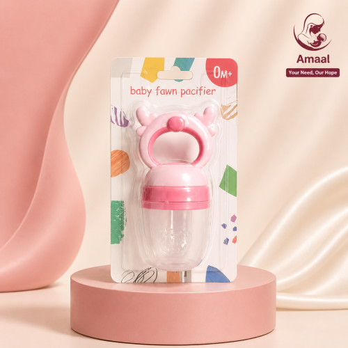 Baby Fawn Pacifier – Silicone Fruit &amp;amp; Food Feeder 0M+