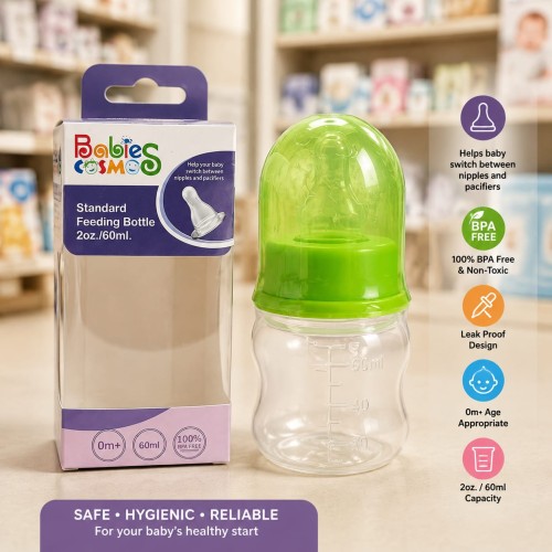 Babies Cosmos Standard Feeding Bottle plastic