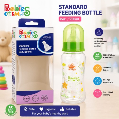 Babies Cosmos Standard Feeding Bottle plastic