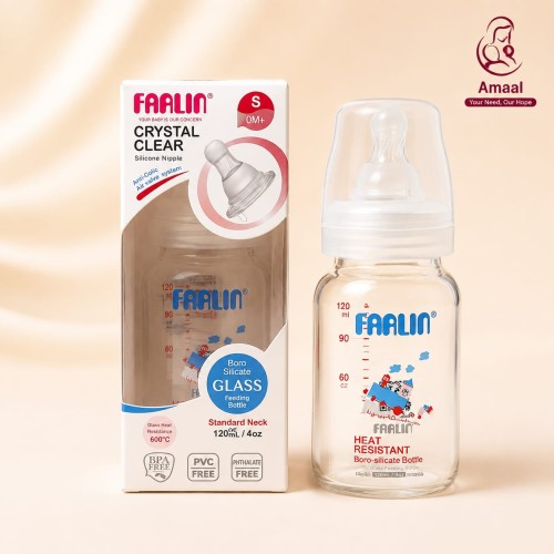 Farlin Crystal Clear Borosilicate Glass Feeding Bottle