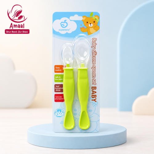 Applebear Baby Silicone Feeding Spoon