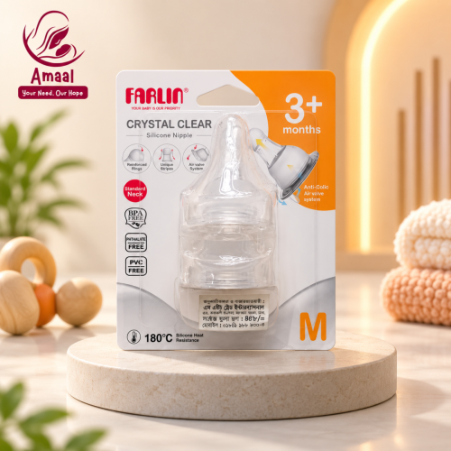 Farlin Crystal Clear &amp;amp; MomFit Silicone Baby Nipples