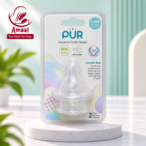 PUR Advance Pro-flo Silicone Baby Nipples