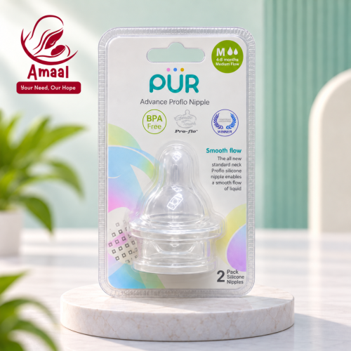 PUR Advance Pro-flo Silicone Baby Nipples