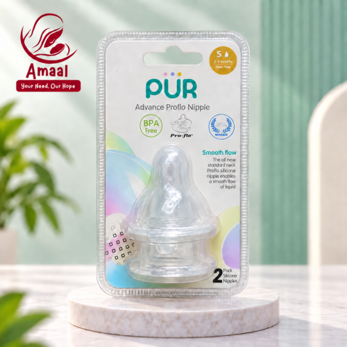 PUR Advance Pro-flo Silicone Baby Nipples