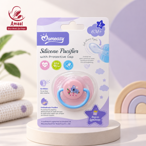Momeasy Silicone Pacifier with Protective Cap