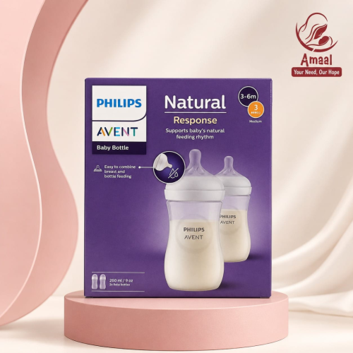 Philips Avent Natural Response Baby Bottle – 260ml, 2-Pack