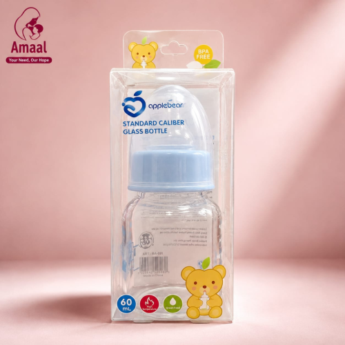 AppleBear Standard Caliber Glass Feeding Bottle 60ml