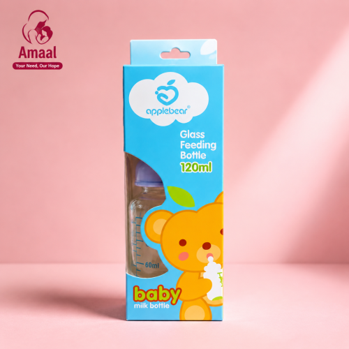 AppleBear Glass Feeding Bottle 120ml