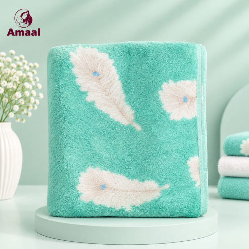 Amaal Baby Soft Cotton Towel – Gentle Absorbent Bath Towel for Newborns &amp; Infants