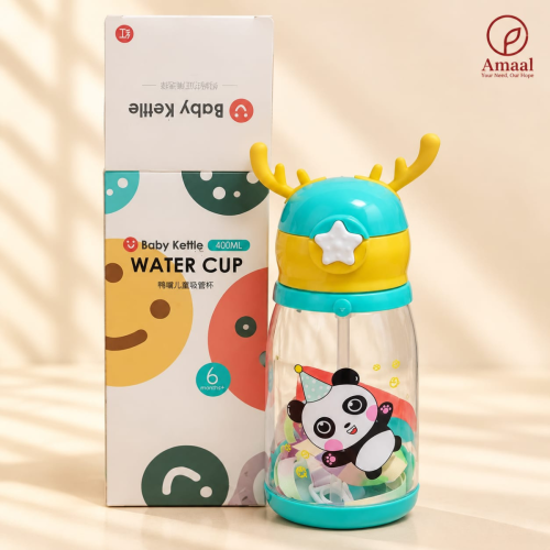Baby Kettle Anti-Spill Baby Sippy Water Cup with Straw – 400ml