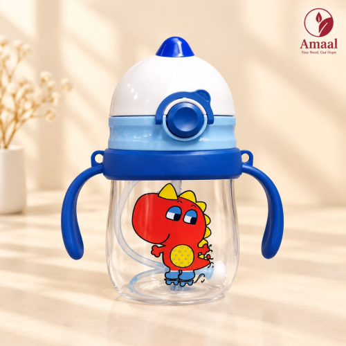 Slippy Cup Baby Straw Sippy Cup with Easy Grip Handles