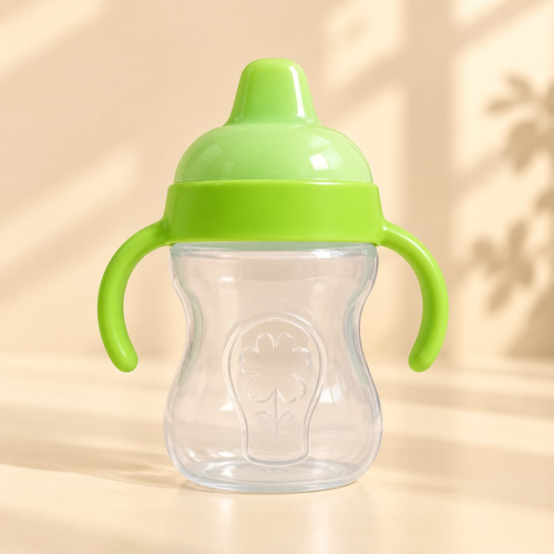 Baby Straw Sippy Cup with Easy Grip Handles – Leak Resistant Training Cup