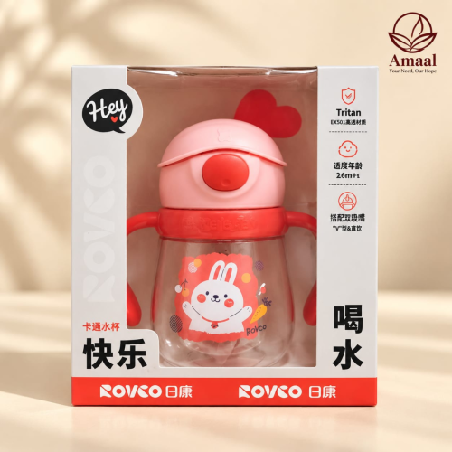Rovco Smart Baby Training Cup with Dual Drinking System and Easy Grip Handles – 240ml