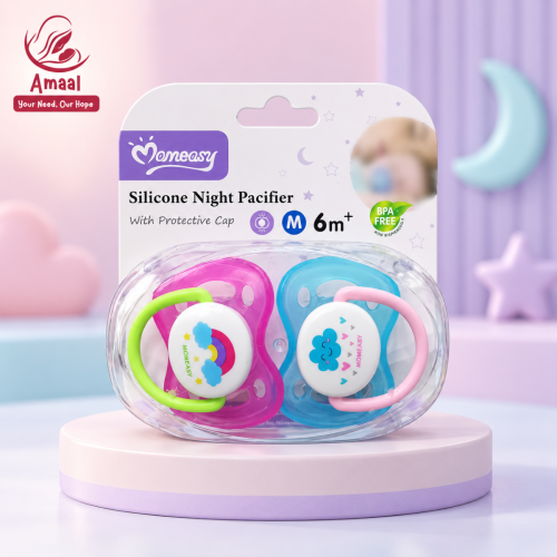 Momeasy Silicone Pacifier with Protective Cap