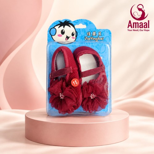 Baby Girls Flower Shoes – Soft Newborn Baby Shoes