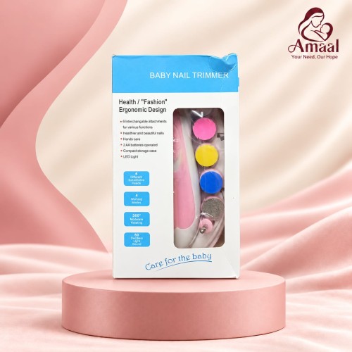 Electric Baby Nail Trimmer with 6 Interchangeable Heads