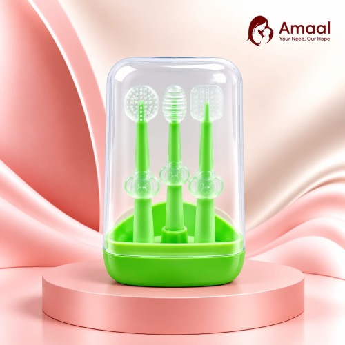 Baby Oral Care Training Toothbrush Set – 3 Piece