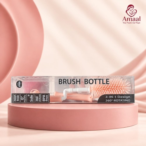 3-in-1 Rotating Baby Bottle Brush