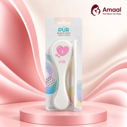PUR Baby Brush and Comb Set – 2 Pieces