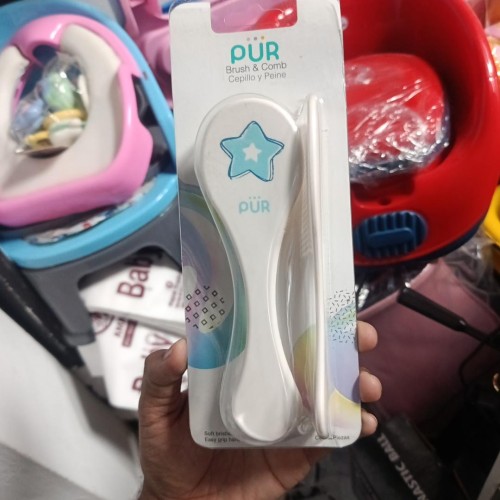 PUR Baby Brush and Comb Set – 2 Pieces