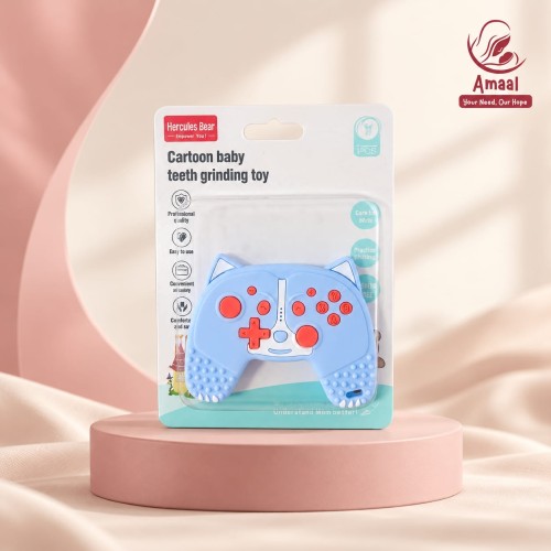 Hercules Bear Cartoon Baby Teether – Game Controller Design