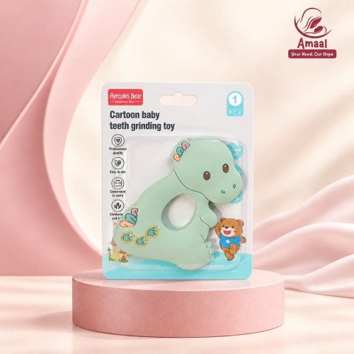 Hercules Bear Cartoon Baby Teether – Dinosaur Design BPA Free