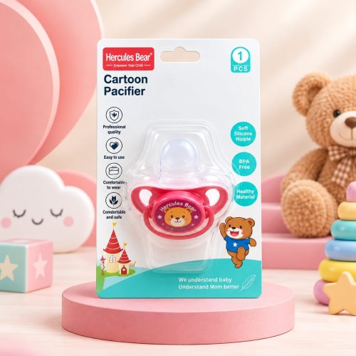 Hercules Bear Cartoon Pacifier (BPA Free)