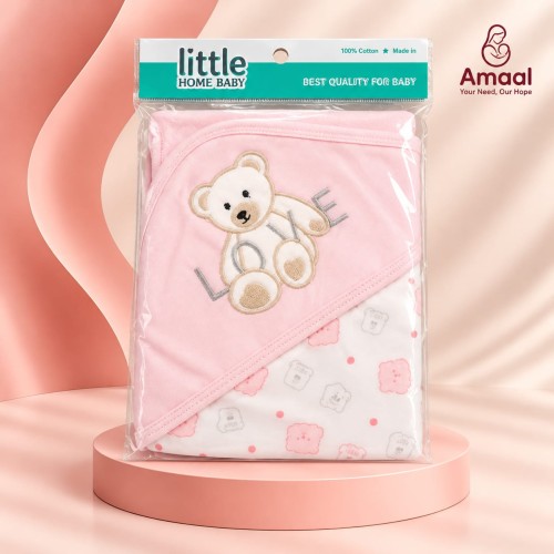 Little Home Baby 100% Cotton Hooded Blanket-cap taowel