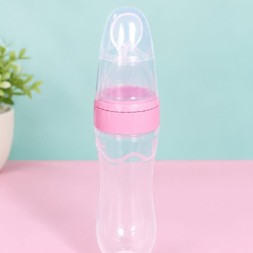 Silicone Feeding Spoon Bottle – Soft Silicone Baby Food Feeder