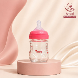 Momeasy Baby Glass Feeding Bottle