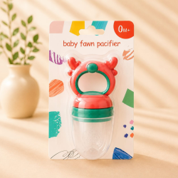 Baby Fawn Pacifier – Silicone Fruit &amp; Food Feeder 0M+