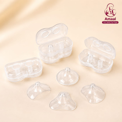 Silicone Breastfeeding Nipple Shield Set with Storage Case