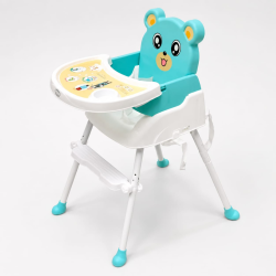 Baby High Chair with Feeding Tray – Bear Design