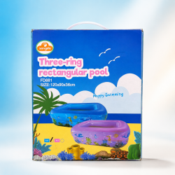 Three-Ring Rectangular Pool – Inflatable Baby Swimming Pool