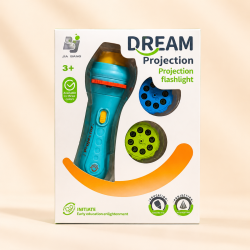 Dream Projection Flashlight Toy – Kids Educational Projection Light (3+ Years)