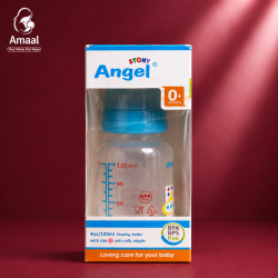 Stony Angel Feeding Bottle (120ml / 4oz) – Size S Anti-Colic Nipple