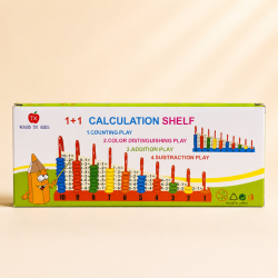 1+1 Calculation Shelf – Wooden Educational Counting Toy