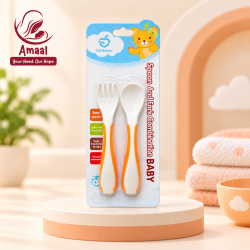 Applebear Baby Spoon &amp;amp; Fork Combination Set
