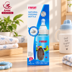 Farlin Natural Feeding Bottle – Standard Neck Anti-Colic Baby Bottle (120ml)