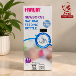 Farlin Newborns Natural Feeding Bottle – Anti-Colic Standard Neck Baby Bottle (60ml)