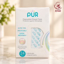 PUR Disposable Breast Pads – Ultra Thin &amp; Super Absorbent (24 pcs)