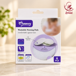 Momeasy Washable Nursing Pads – Soft &amp; Absorbent Breastfeeding Care Pads