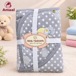 Amaal Baby Soft Flannel Blanket – Cozy Printed Blanket for Newborns &amp; Infants