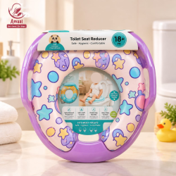 SoftNest Toddler Toilet Seat Reducer with Comfortable Support Handles