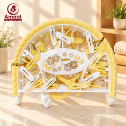 BabyCare Foldable Multi-Clip Drying Rack with 32 Hanging Clips