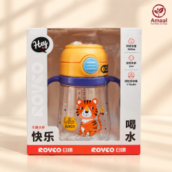 Rovco Smart Baby Training Cup with Dual Drinking System &amp; Easy Grip Handles – 260ml